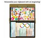 WhiteCoat Clipboard® - Tactical Brown Child Life Specialist Edition